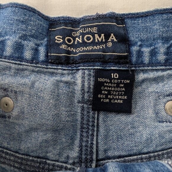 VTG High Rise Denim Back Buckle Blue Jean Shorts 90s Mom Shorts - Picture 8 of 8